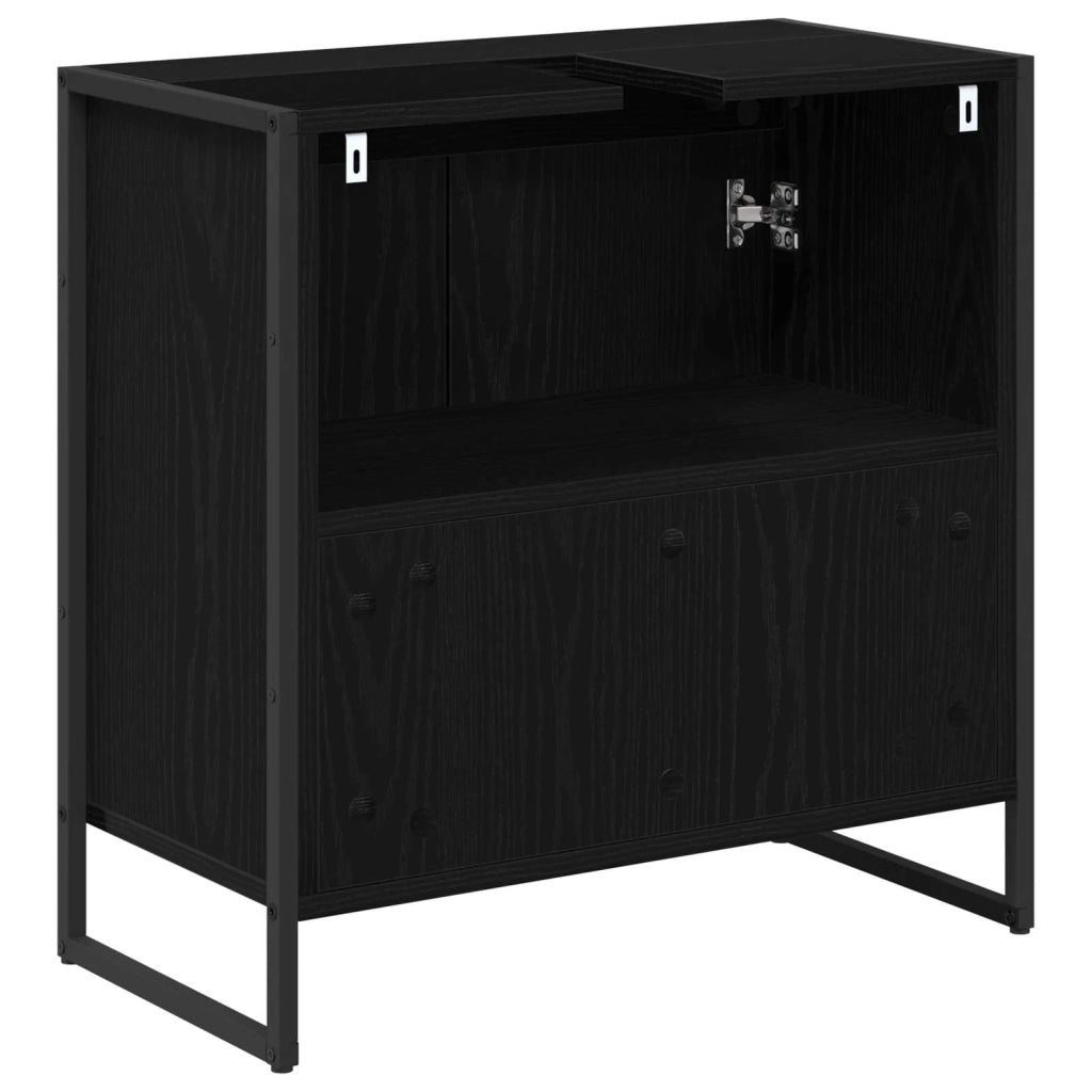 Mobile da Bagno Rovere Nero 60 x 30 x 60 cm Legno multistrato