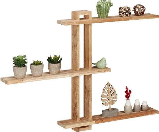 Raccoglitore in legno - decorativo e multifunzionale - 1 pezzo - legno di noce - 56 x 80 x 9 cm