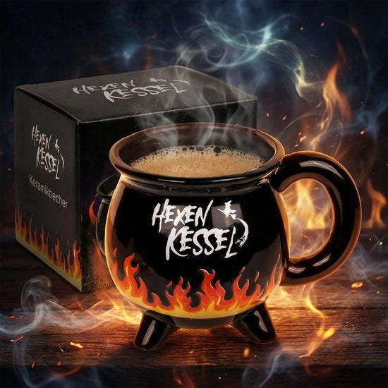 Tazza da Caffè Luccicante Nero - Bicchiere da Tè - 400 ml - Effetto Termo - Tazza da Tè Magica - Ideale per Regali - Tazza da Caffè
