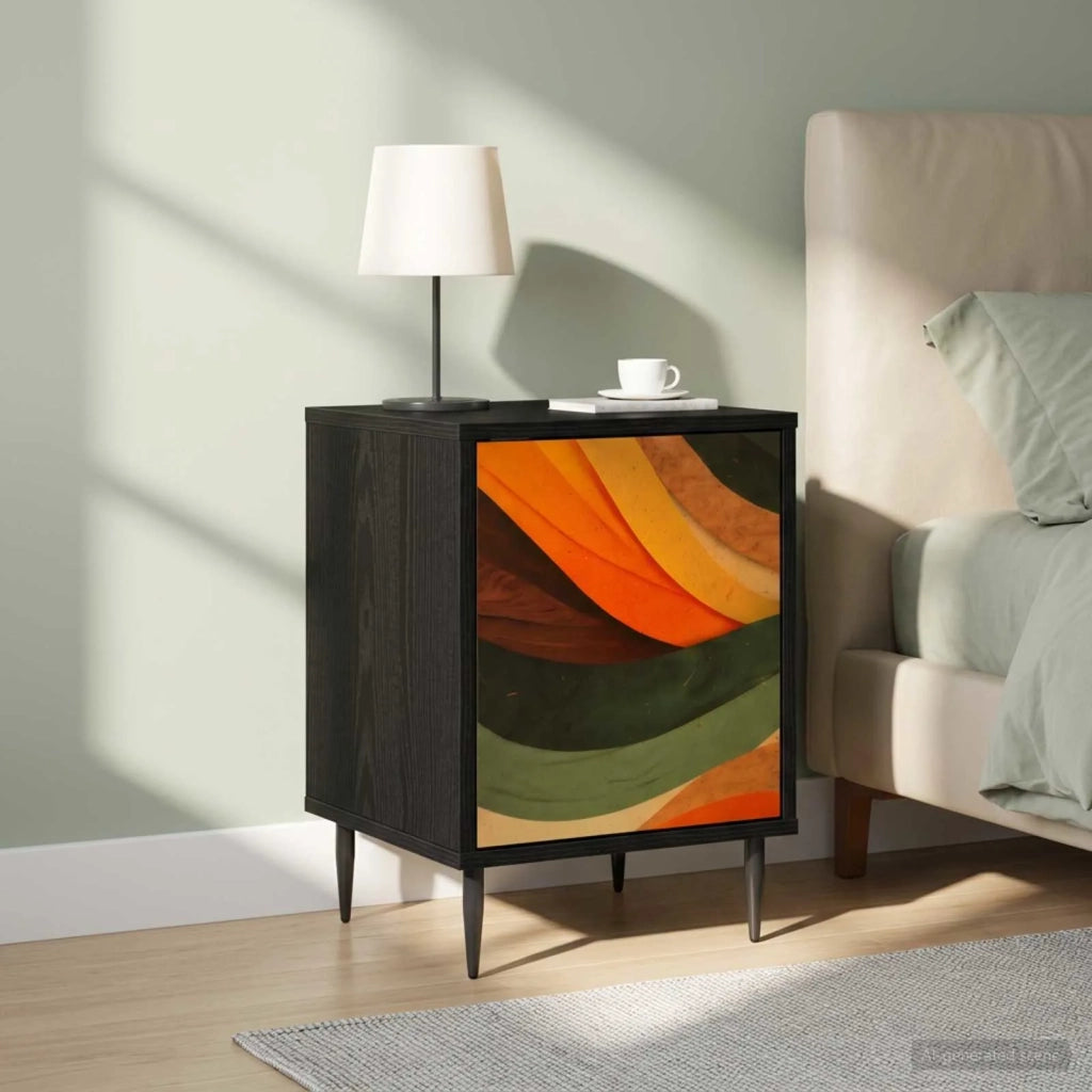 Armadio da Notte BONN 2 pz Rovere Nero 36 x 33 x 51 cm 8007254
