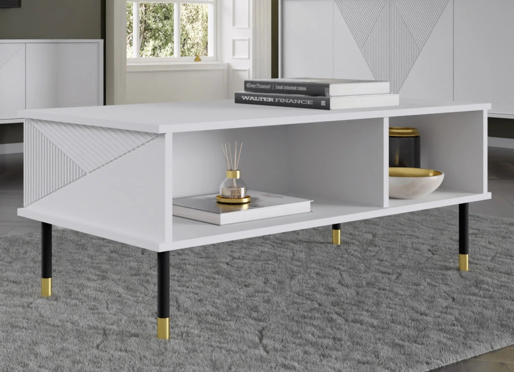 TAVOLINO WOODY 110x55 BIANCO OPACO