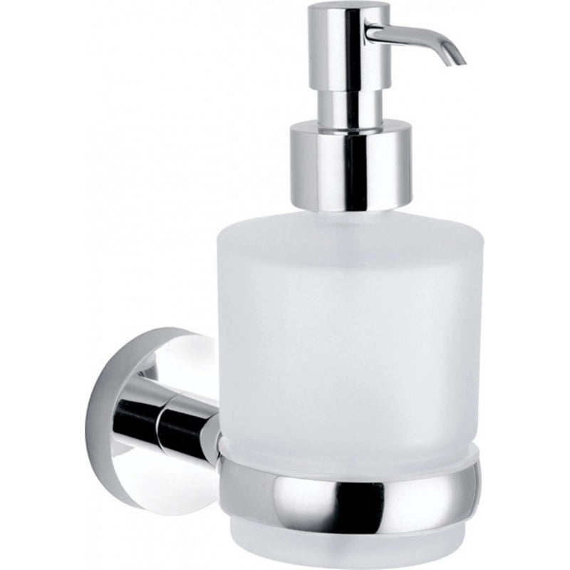 Dispenser sapone COLORADO in vetro e ottone cromato 200 ml