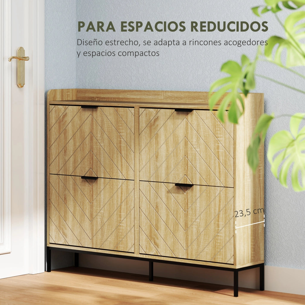 Cassettiera 4 Cassetti per Scarpe ¨C Zephmum ¨C Robe 60x40x80