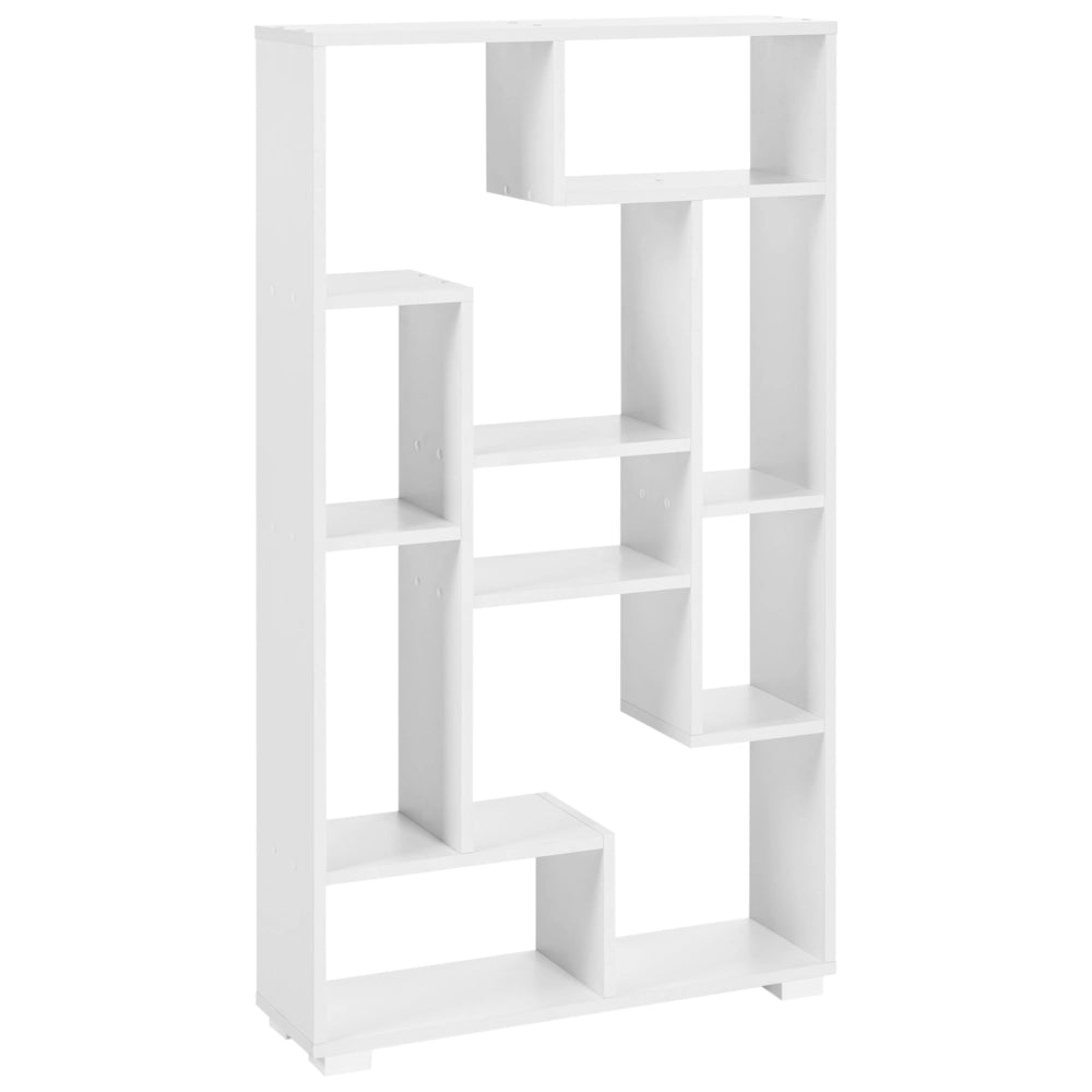 Libreria Industriale 9 Scaffali bianco con schienale aperto stile moderno