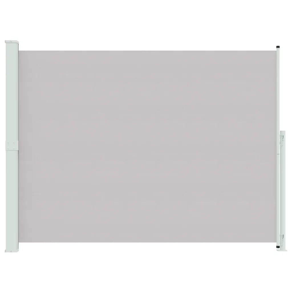 Tenda Laterale Retrattile per Patio 220x314 cm Grigia 313425