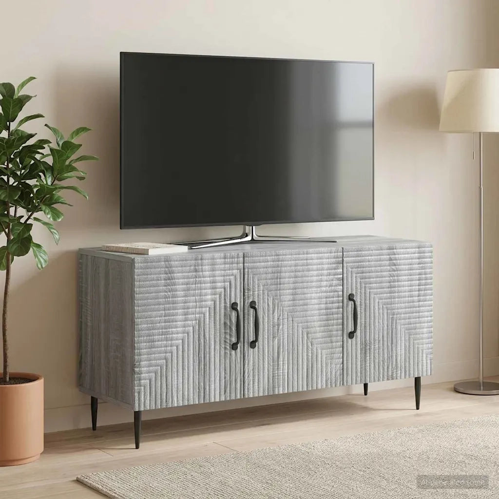 Mobile TV Grigio Sonoma 99 x 34,5 x 50 cm Legno ingegnerizzato 894951