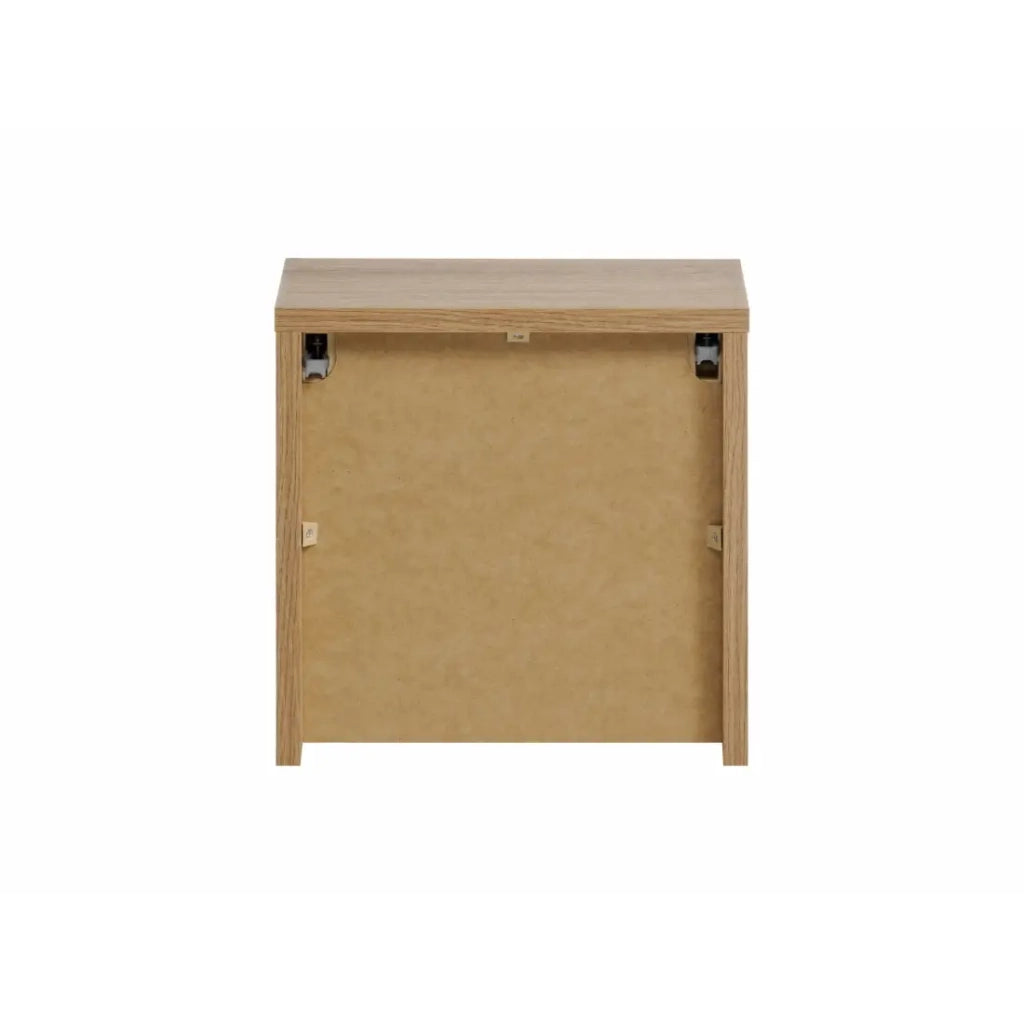 Mobile da bagno VANO - 1 porta - Colore quercia - L20 × P57 × H18 cm - Da appendere