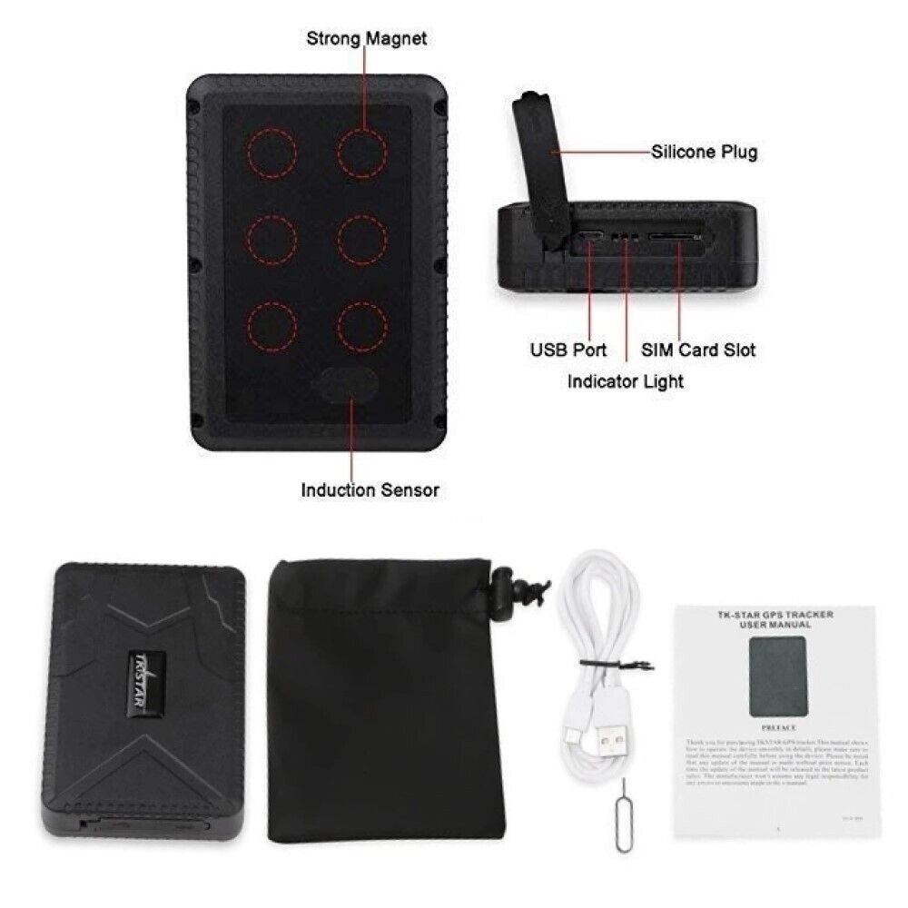LOCALIZZATORE GPS TRACKER TK915 ANTIFURTO SATELLITARE AUTO MOTO SIM 3G 4G