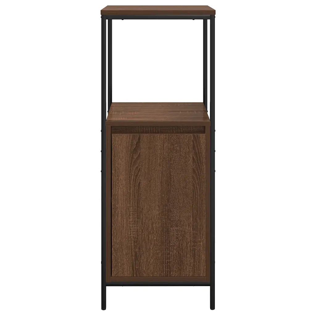 vidaXL Mobile da Bagno con Ripiani Rovere Marrone 36x35x95 cm