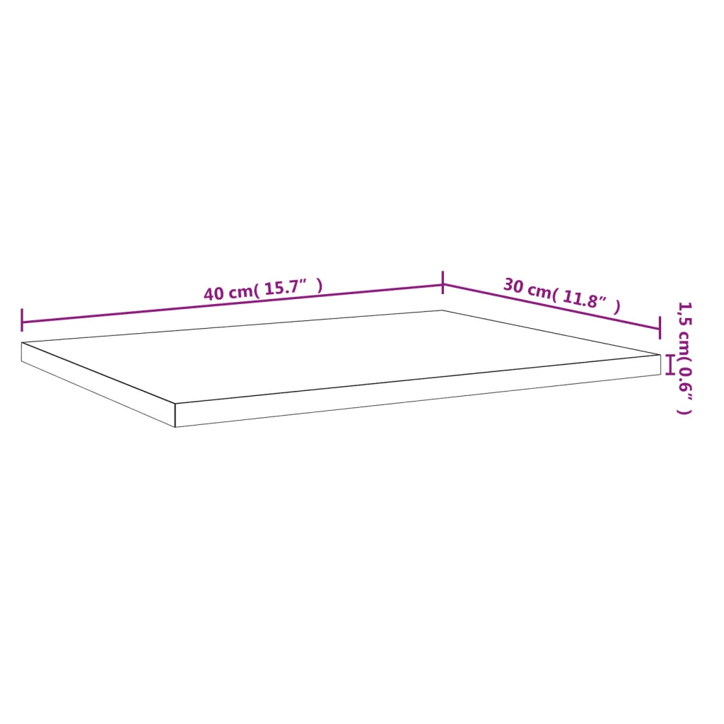 Mensole Parete 4pz Grigio Sonoma 40x30x1,5cm Legno Multistrato 838209