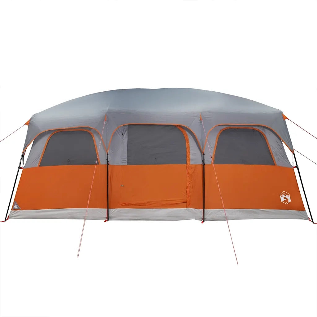 Tenda Familiare a Cabina per 10 Persone Grigia Impermeabile 94541