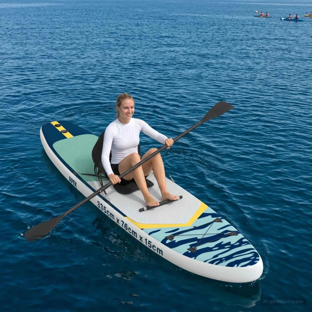 SUP Board con Seggiolino 2-in-1 APEX 335 x 76 x 15 cm Blu per 42039132