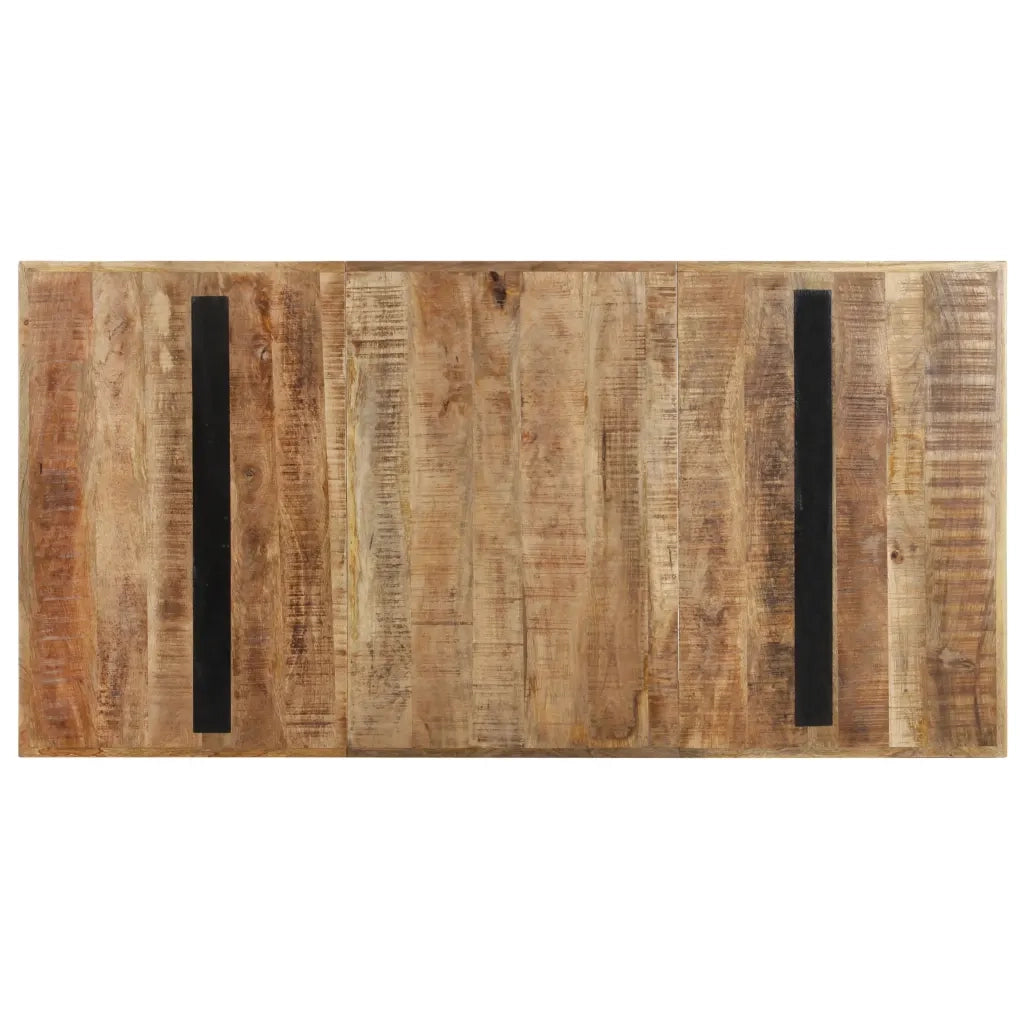 Tavolo da Pranzo 160x80x76 cm in Legno Massello di Mango Grezzo cod mxl 8797