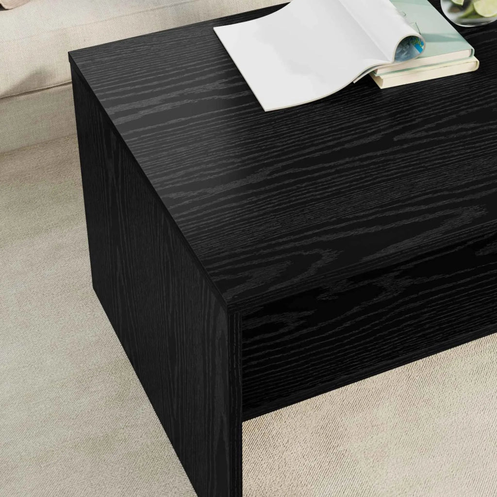 Tavolino da salotto Rovere Nero 80 x 50 x 40 cm 8000277