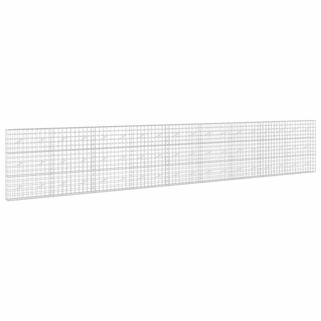Gabione con filo da 5 mm e rete 10x10 cm 900x20x150 cm 3465060
