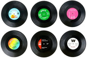 Set di 6 Sottopiani in Vinile - Protezione per Tavolo - Assorbimento di Impatti - Per Bevande Calde/Fredde - 10,5 cm - Sottopiano Antiscivolo