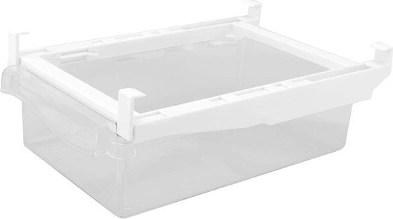 Organizzatore per Frigorifero Flessibile - 1 Cassa - Materiale Plastico - Sicuro per Alimenti - per Conservazione di Verdure/Carne/Uova/Frutta