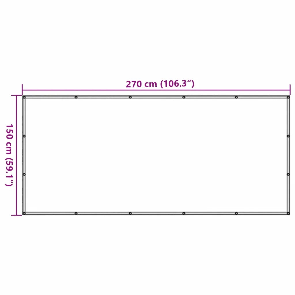 vidaXL Rete per Rimorchio Verde 1,5x2,7 m HDPE