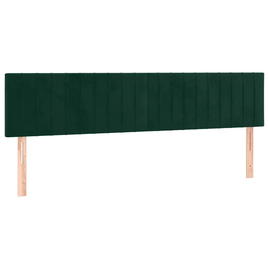 Testiera | Testata Verde Scuro 160x5x78/88 cm in Velluto