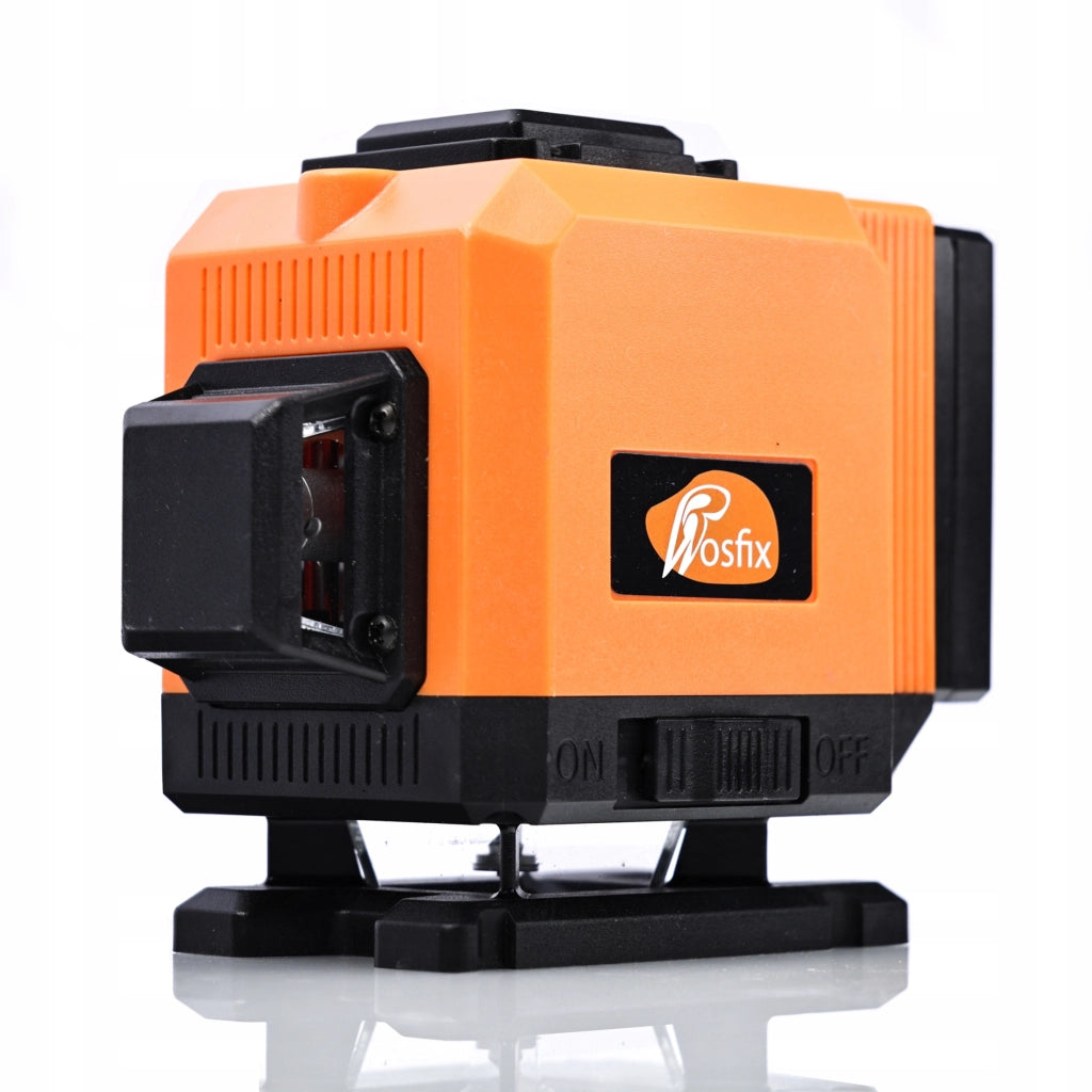 Livella Laser Rosfix Orange Tiger ROT12L – 12 Linee, Alta Precisione | Set Completo con Stativo, Batterie