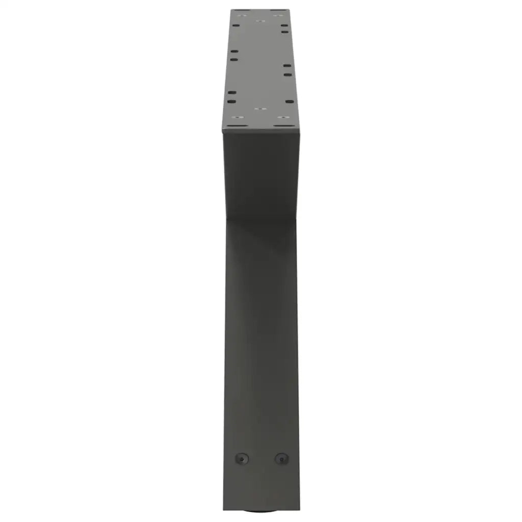 vidaXL Gambe per tavolino 2 pz Antracite 70x(30-31,3) cm Acciaio