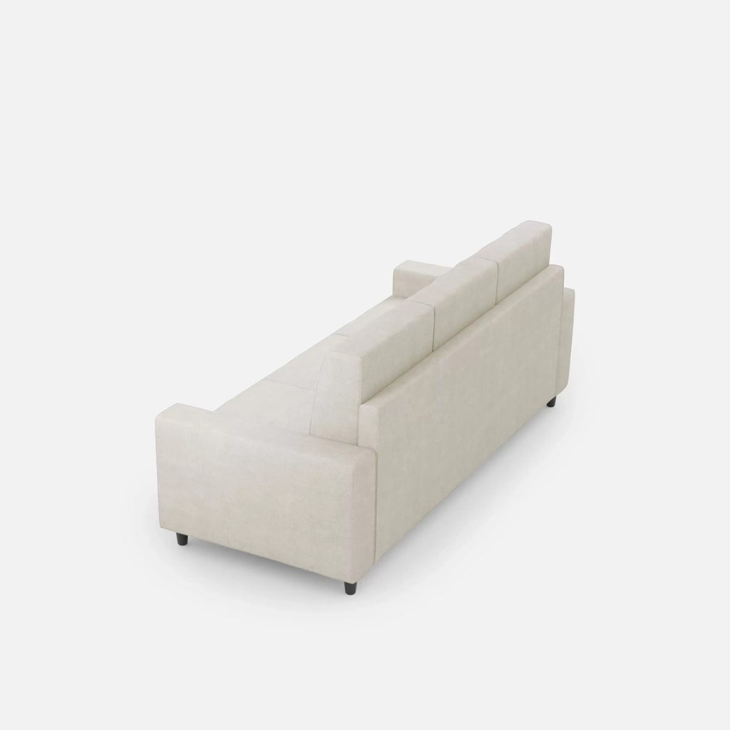 Divano sakar 3 posti (tre sedute da 60cm) misure esterne l.208cm | latte - Mobili 2G