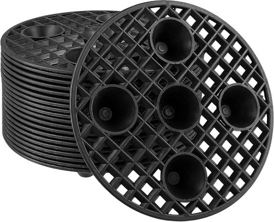 20 Stuks Piantine Pot Lift 20 cm - Vaschetta Rotonda per Fiori - Per Interni Esterni Giardini