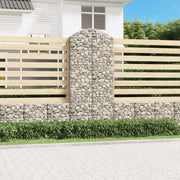 Cesto Gabbione ad Arco 100x30x220/240 cm Ferro Zincato 153431