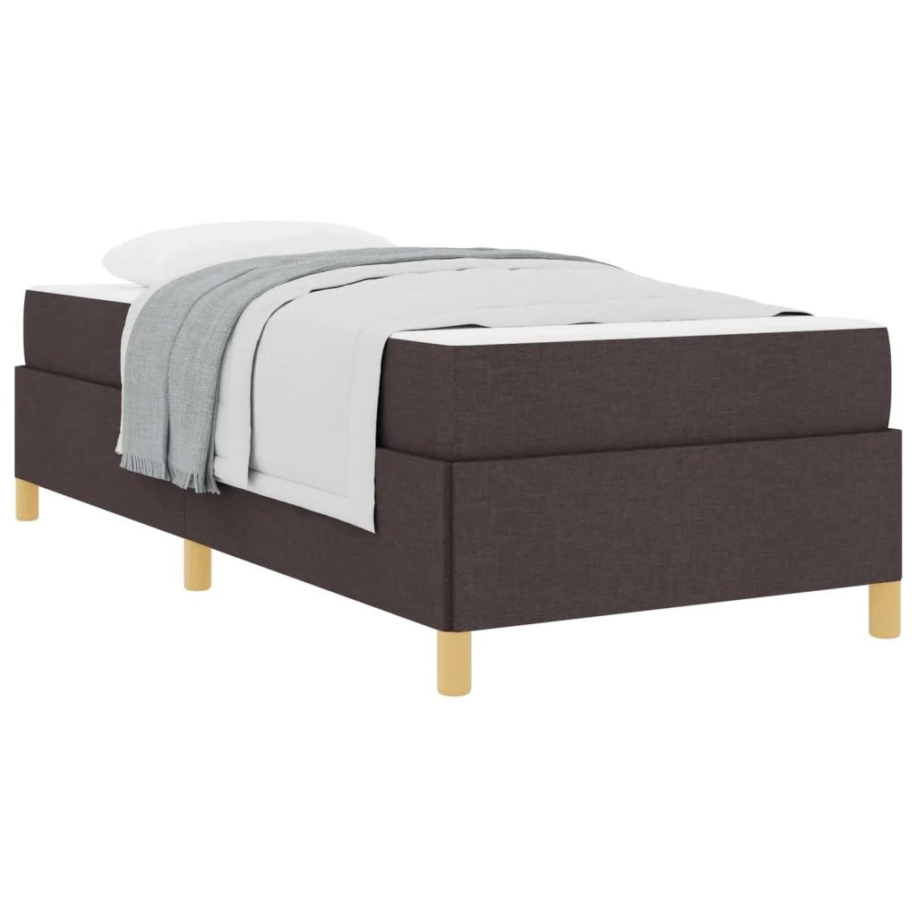 Struttura del letto-Giroletto Marrone Scuro 90 x 190 cm Tessuto 426975