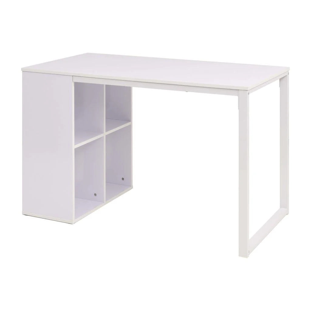 Scrivania tavolo mobile da lavoro per computer scrivania 120 cm bianco 0502105