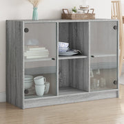 Credenza-Buffet-Armadio da cucina Grigio Sonoma 102x37x75,5 cm in Legno Multistrato