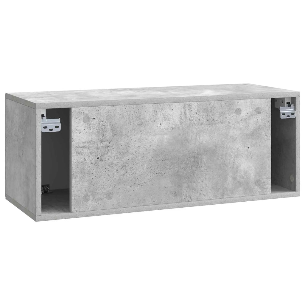 Mobile Porta TV da Muro Grigio Cemento 78,5 x 31 x 30 cm