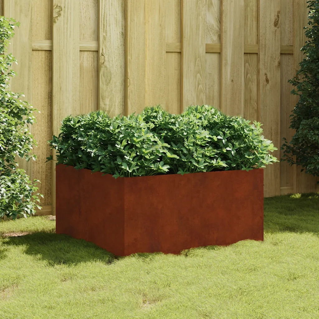 Fioriera 80x80x40 cm in Acciaio Corten 824531