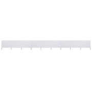Paravento in tessuto a 9 pannelli 1200 x 80 cm bianco sabbia 02_0008867