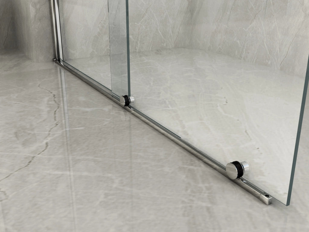 Parete doccia walk in SCORREVOLE cristallo 8mm anticalcare H.195cm BANITA 120 cm