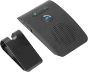 Sistema di diffusione audio Bluetooth per auto con clip e fissaggio posteriore.