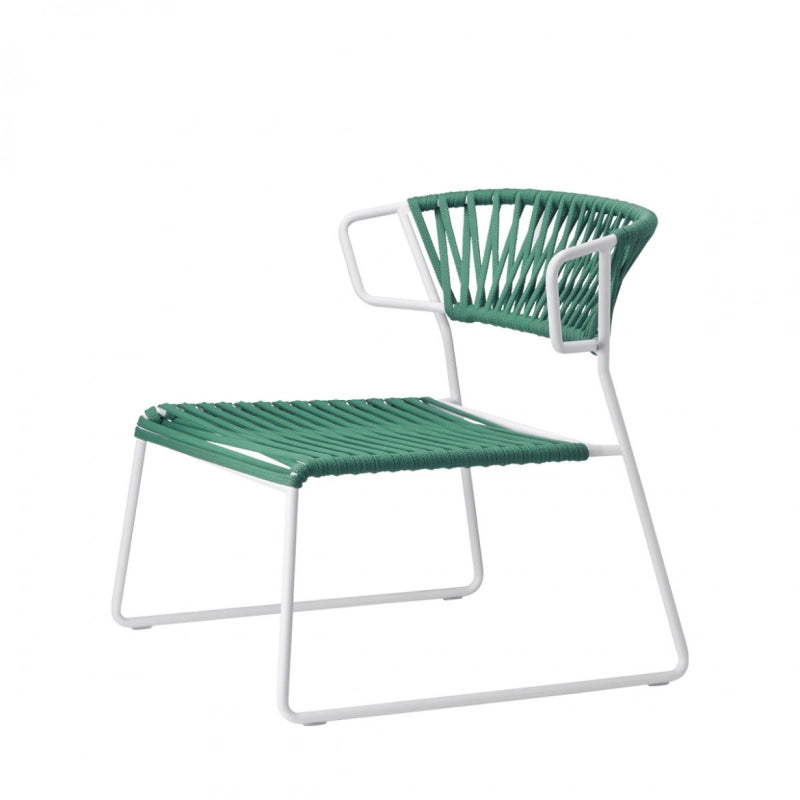 POLTRONA LISA LOUNGE FILO' CORDA NAUTICA MADE IN ITALY SCAB DESIGN