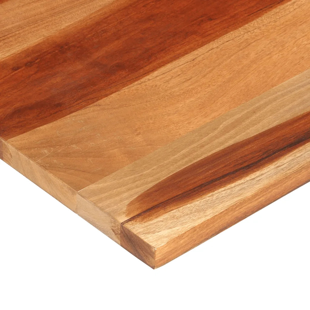 Piano del Tavolo 140x60x(2,5-2,7) cm Legno Massello di Acacia 327515