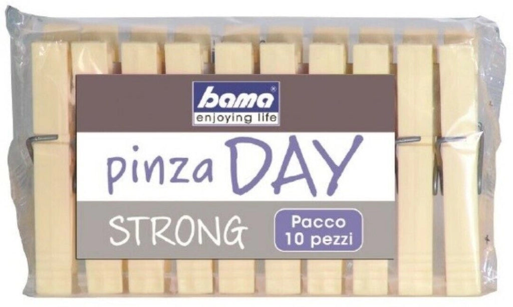 Confezione 100 Pezzi Mollette Pinza Per Bucato Appendi Biancheria - Bama