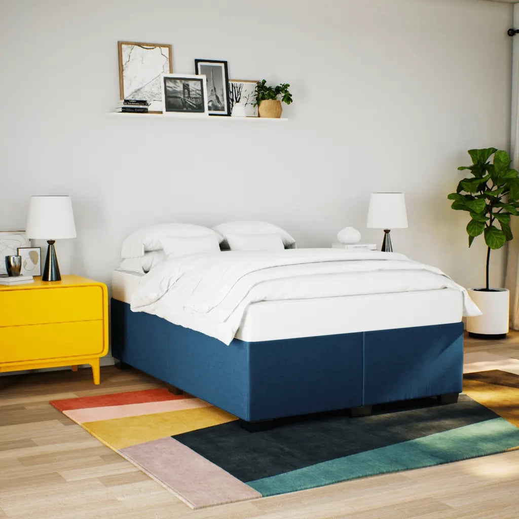 Giroletto senza Materasso Blu 160x200 cm in Tessuto 3284491