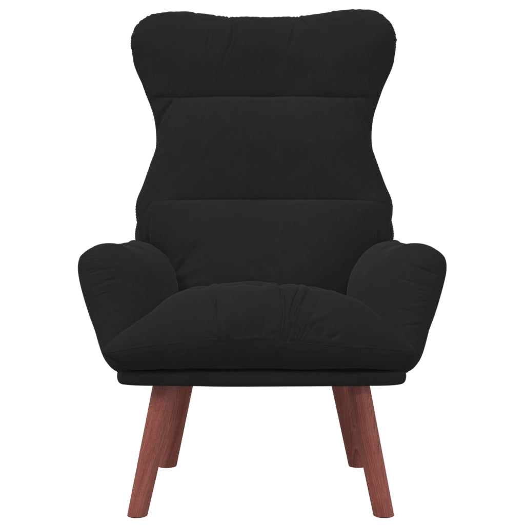 Poltrona Rilassante in Velluto Nero
