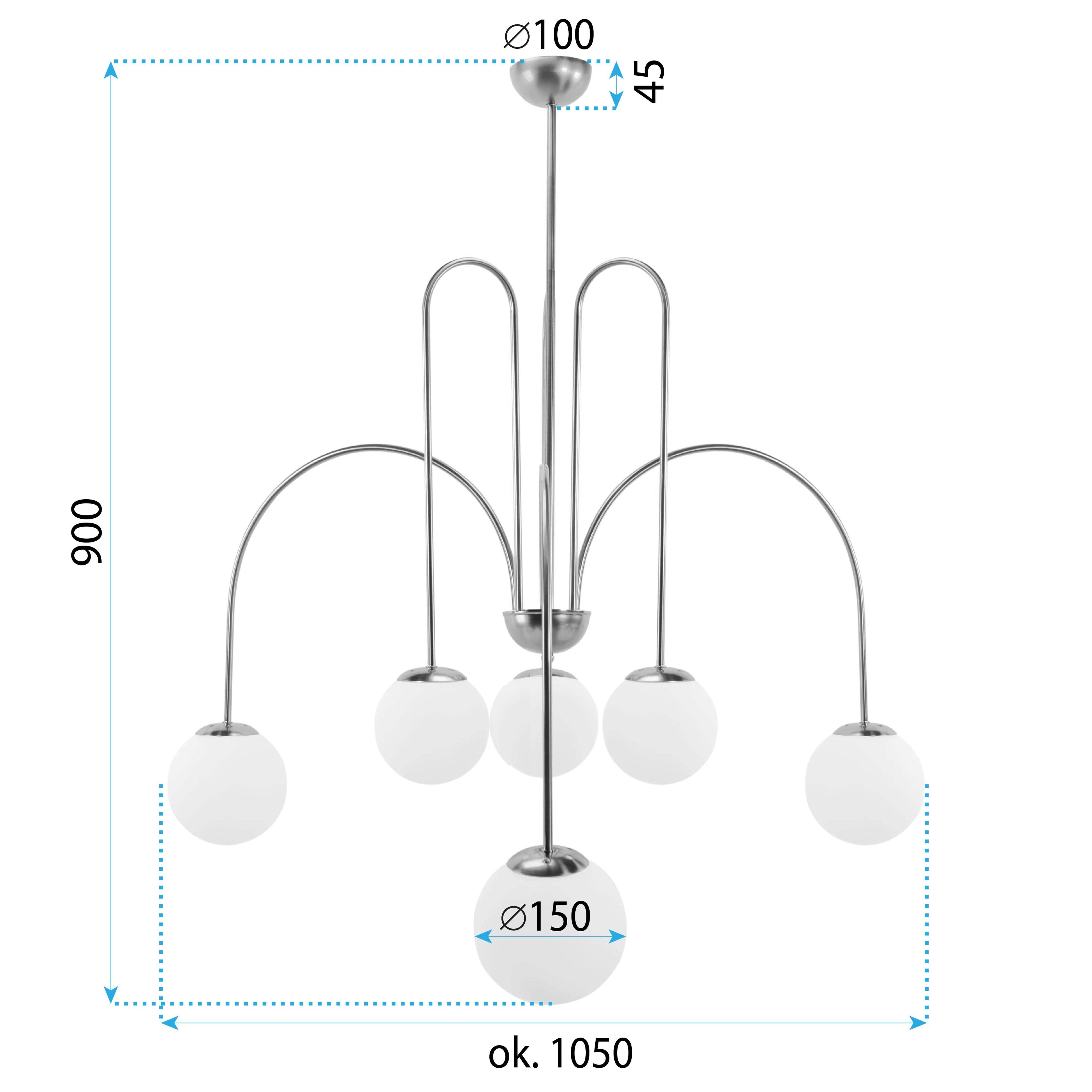 Lampada Da Soffitto Gold APP1584-6CP