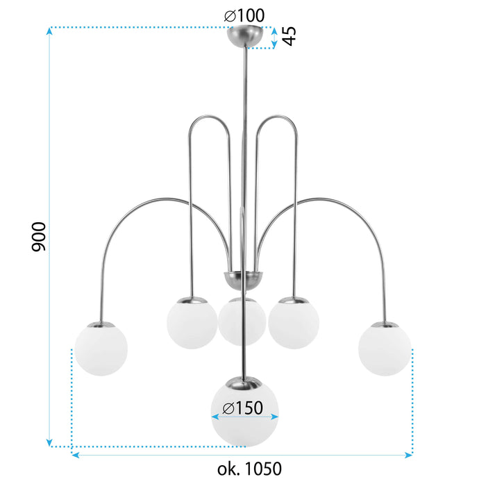 Lampada Da Soffitto Gold APP1584-6CP