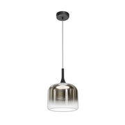 Maytoni Sospensione Contemporanea Spirito 1 luce LED integrato nero metallo vetro grigio