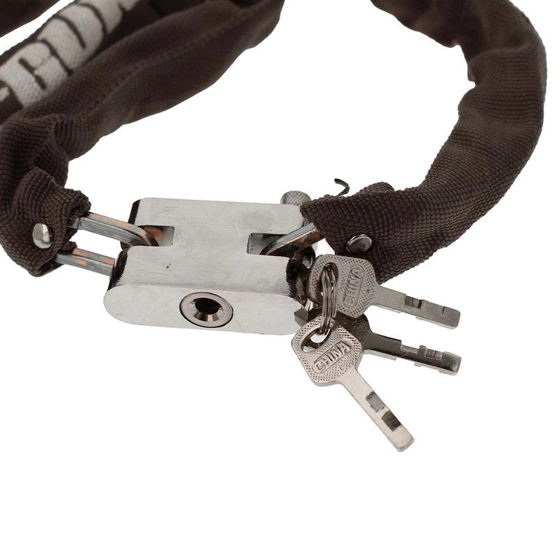 Catena Antifurto Moto Con 3 Chiavi 5X1000mm Lucchetto Per Bicicletta Cancello