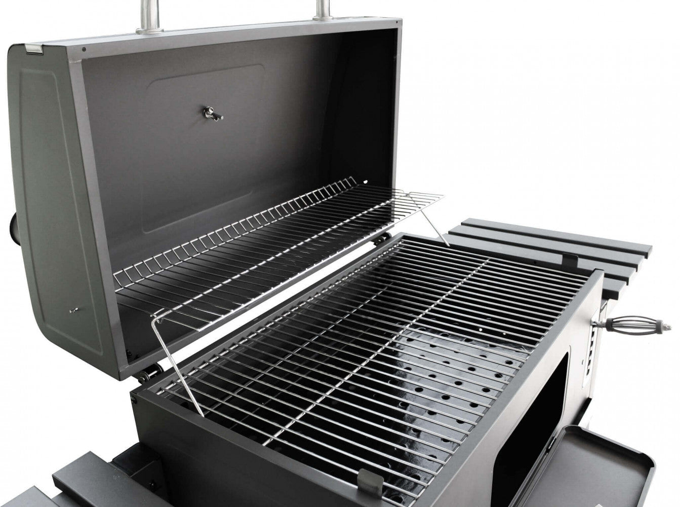 Barbecue a Carbonella 160x65x107,5 h cm in Metallo Nero