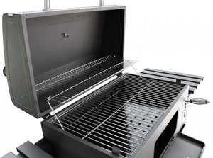 Barbecue a Carbonella 160x65x107,5 h cm in Metallo Nero