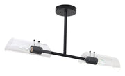 Plafoniera bagno Teodoro Rabalux nera vetro 2xE14 IP44