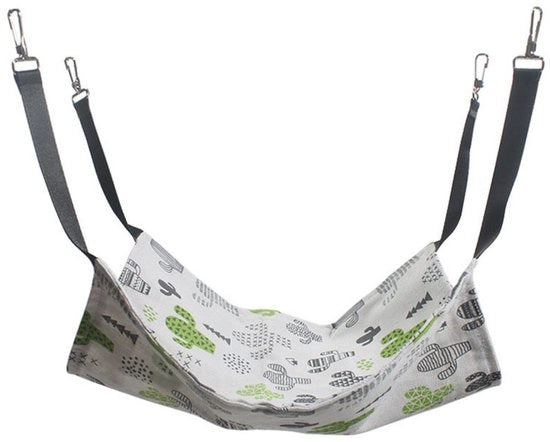 Hangmat per animali - letto per animali appeso - morbida hangmat per animali per primavera e estate - hangmat per animali - letto per animali - decorata su entrambi i lati - lavabile - adatta per animali fino a 9 kg - 27 x 27 cm
