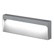 Applique KIKI a LED 8W 3000K IP65 - Struttura in Alluminio Grigia per Esterni, Segnapasso a Parete 50° Angolo Luce - Rossini Group